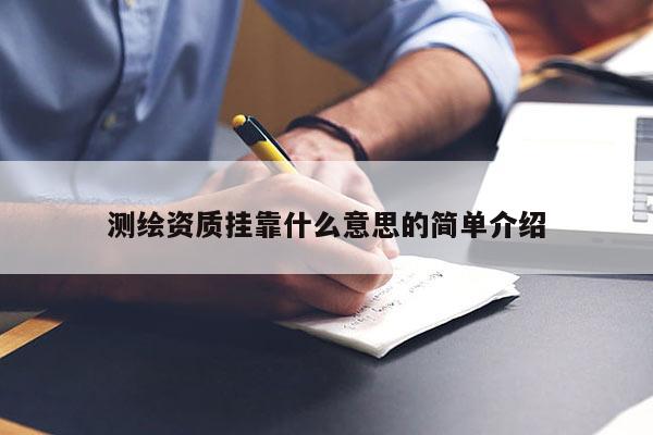 測(cè)繪資質(zhì)掛靠什么意思的簡(jiǎn)單介紹